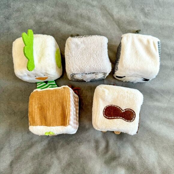 Pottery Barn Kids Animal Friends Soft Blocks Set of 5 - Picture 3 of 5